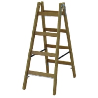 Wooden stepladder PHSPSL24 rungs 2x4 L: 1.2m