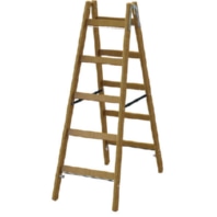 Wooden stepladder PHSPSL25 rungs 2x5 L: 1.47m