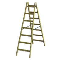 Wooden stepladder PHSPSL27 rungs 2x7 L:1.97m