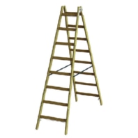 Wooden stepladder PHSPSL28 rungs 2x8 L: 2.27m