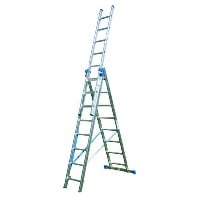 Aluminum all-purpose ladder PAAZL38 3x8 3-piece, 05106292 - Promotional item