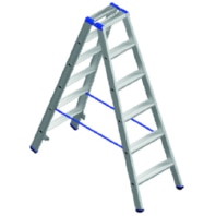 Stufenstehleiter-Alu PASSLG26 geb�rdelt 2x6 05106481