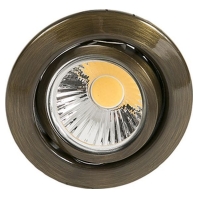 Recessed ceiling spotlight LB22 D 3830 antique brass brushed 50W, 1760000600 - Promotional item