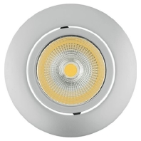 LED recessed ceiling spotlight ECO Flat 8W chr-matt 4000K 38, 1856756113 - Promotional item