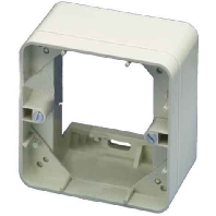 Surface mounted housing 1-gang white 2-0966740-1