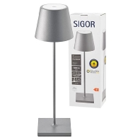 LED rechargeable table lamp Nuindie 380mm anthr rd 2.2W Fl-Mo 22-27K, 4501301 - Promotional item