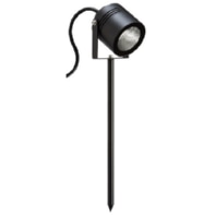 LED garden spotlight LB23 15W 1680lm 3000K black die-cast aluminum 2m