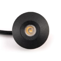 LED-Einbauleuchte LB23 3W 165lm 3000K schwarz Alu 45� direkt