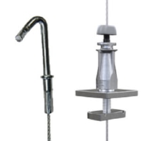 Cable suspension UniNo. 2 m.TPZ hooks 0-55kg 1m