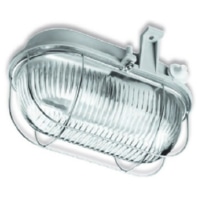 Ovalleuchte Oval 100 1x100W E27 prismatisch