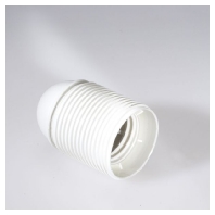 Edison socket thermoplastic E27 jacket nipple M10x1 white, 212122 - Promotional item