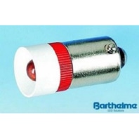 Single-LED 10x25mm BA9s 230V AC/DC weiss