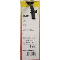 Shrink tubing 6,4/3,2mm black HSR 6,4/3,2 sw