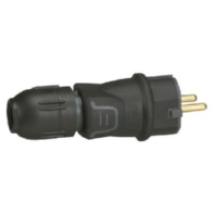 Rubber plug 16A black 050340