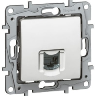 Data socket Niloe 1-gang RJ45 6UTP ultra white 664773