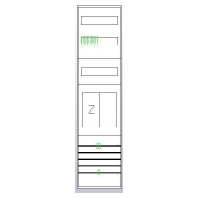 Meter panel 1 kWh-meters 0 rows EZ17311