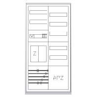 Equipped meter cabinet IP43 1100x550mm S27EA811