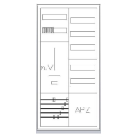 Equipped meter cabinet IP43 1100x550mm S27ZA110