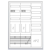 Equipped meter cabinet IP43 1100x800mm S37EA122