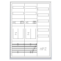 Equipped meter cabinet IP43 1100x800mm S37EA422