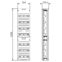 Panel for distribution board 1050x250mm VR17