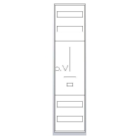 Meter panel 1 kWh-meters 0 rows Z17001P