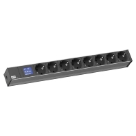 Steckdosenleiste 8xSchuko mit Amperemeter 800.2054