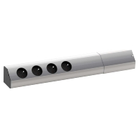 Socket outlet strip stainless steel 923.010