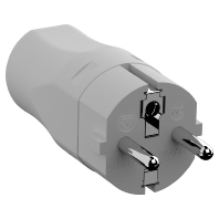 Protective contact (SCHUKO)Plug Grey 960.301