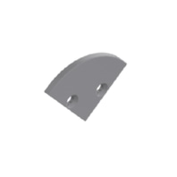 End cap for luminaires