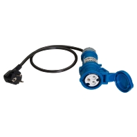 Messadapter 16 A CEE CEE 3-pol. - Schuko