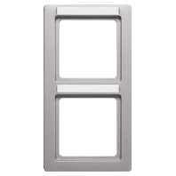 Frame 2-gang aluminium 10126014
