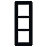Frame 3-gang black 10136076