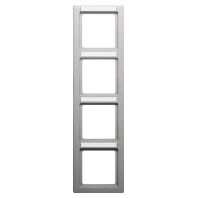 Frame 4-gang aluminium 10146014