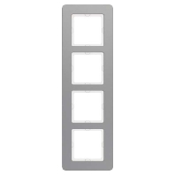 Frame 4-gang aluminium 10146074