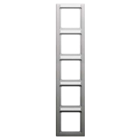 Frame 5-gang aluminium 10156014