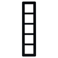 Frame 5-gang black 10156076