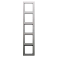 Frame 5-gang aluminium 10156084