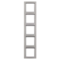 Frame 5-gang aluminium 10156094