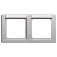 Frame 2-gang aluminium 10226014