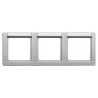 Frame 3-gang aluminium 10236014