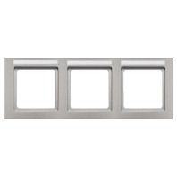 Frame 3-gang aluminium 10236094