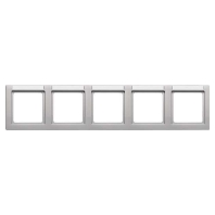 Frame 5-gang aluminium 10256014