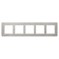 Frame 5-gang stainless steel 10256083