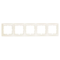 Frame 5-gang white 10258912