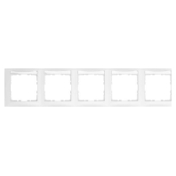 Frame 5-gang white 10259919