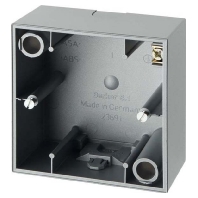 Surface mounted housing 1-gang aluminium 10419939