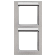 Frame 2-gang aluminium 10526094