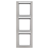 Frame 3-gang aluminium 10536094