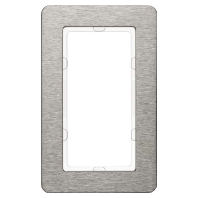 Frame 1-gang stainless steel 13096083
